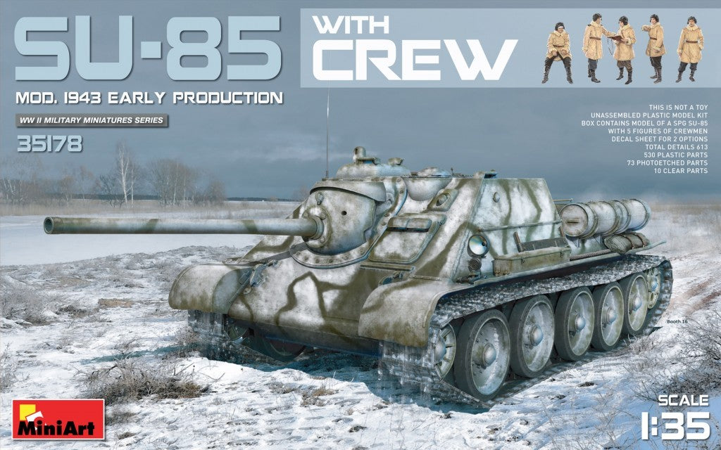 MiniArt 1/35 SU-85 Mod. 1943 (Early Production) w/Crew | 4820183310415