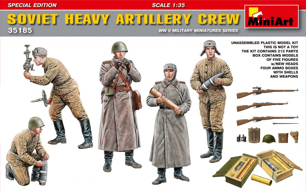 MiniArt 1/35 Soviet Heavy Artillery Crew.Special Edition | 4820183310071
