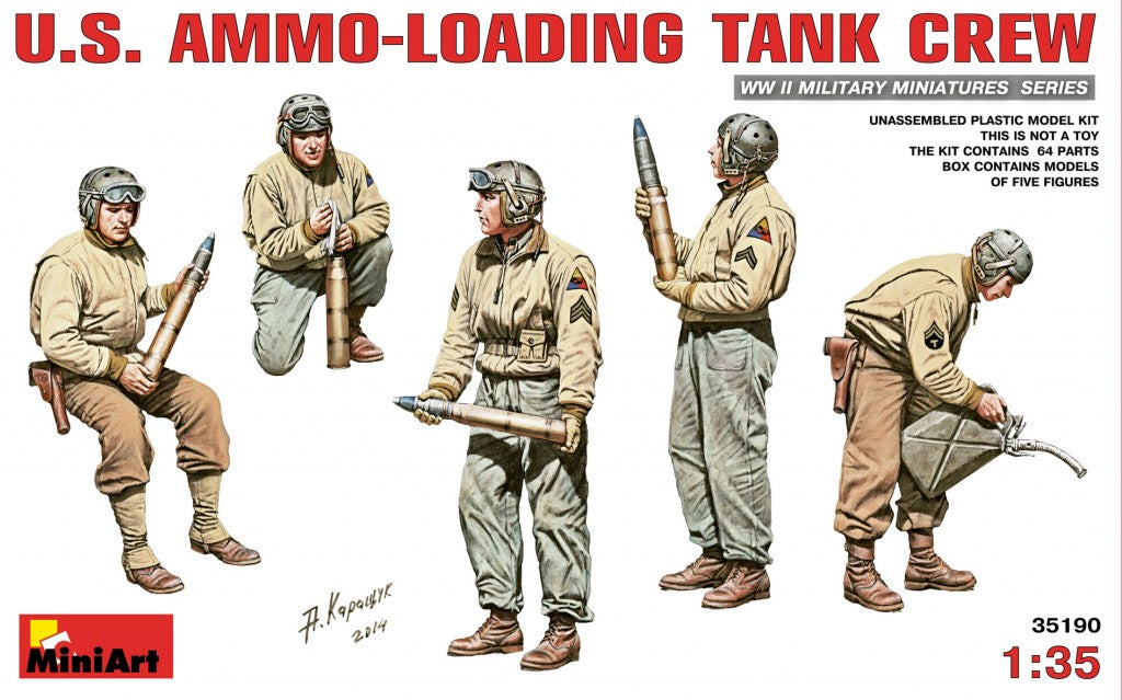 MiniArt 1/35 U.S. Ammo-Loading Tank Crew | 4820183310262