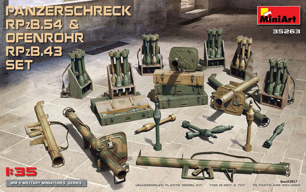 Miniart [35263] 1/35 Panzerschreck RPzB.54 & Ofenrohr RPzB.43 Set | 4820183311399