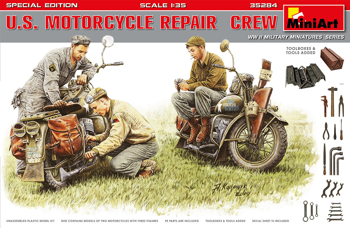 MiniArt U.S. Motorcycle Repair Crew. Special Edition (1/35) | 4820183311900