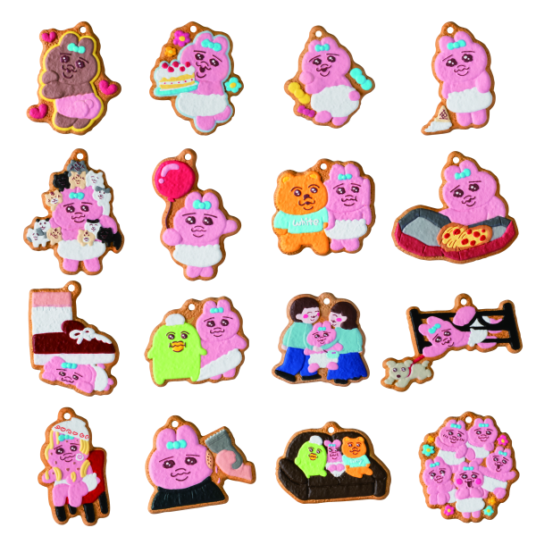 BANDAI Opanchu Usagi Cookie Charm "Opanchu Usagi" (Box/14), Bandai Shokugan Cookie Charmcot(4570117911491)(4570117911491)