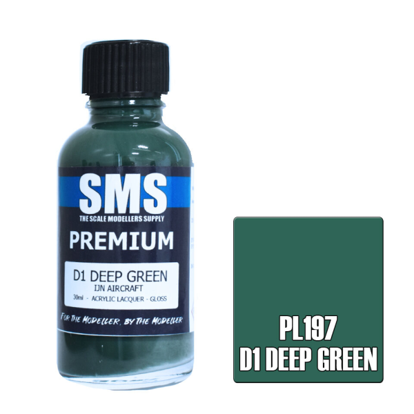 The Scale Modellers Supply (SMS) Premium D1 DEEP GREEN 30ml | 787099995577