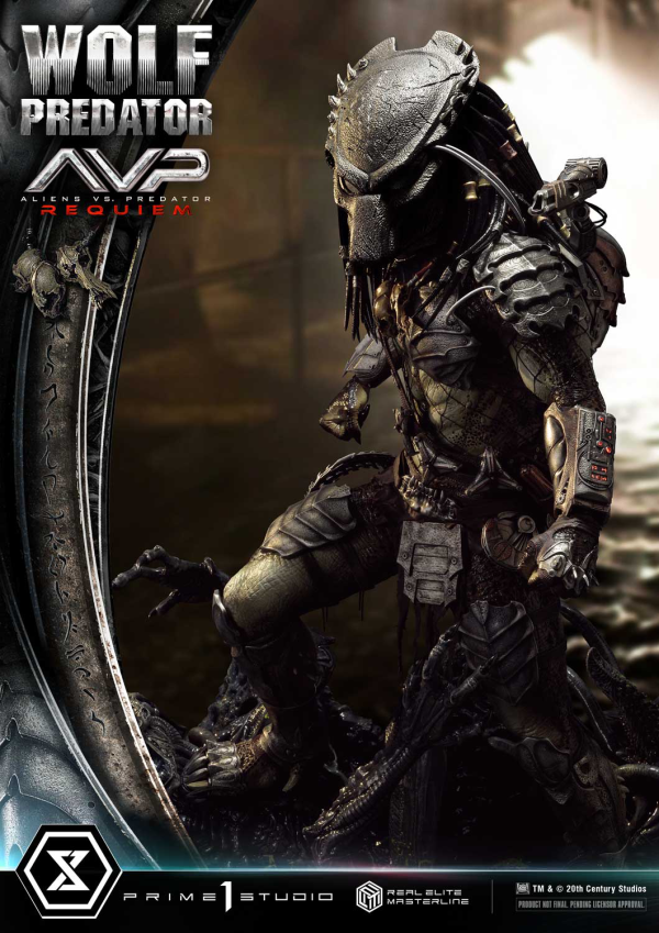 Prime 1 Studio Real Elite Masterline Aliens vs. Predator: Requiem Wolf Predator DX Bonus Version | 4582647121646