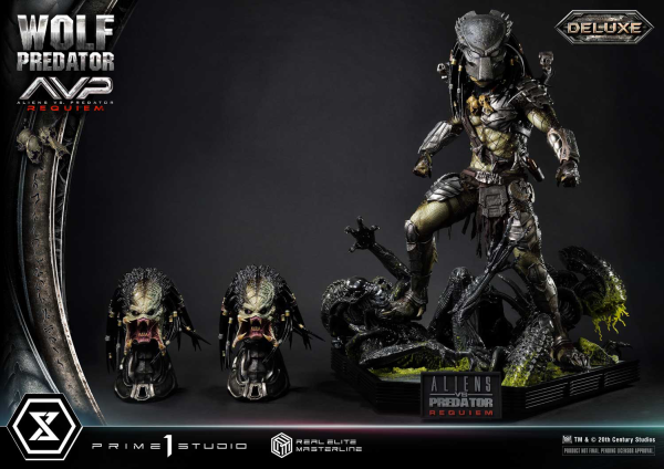 Prime 1 Studio Real Elite Masterline Aliens vs. Predator: Requiem Wolf Predator DX Bonus Version | 4582647121646