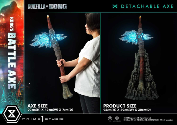 Prime 1 Studio Life Size Bust Godzilla vs Kong (Film) Kong's Battle Axe(4580708032139)(4580708032139)