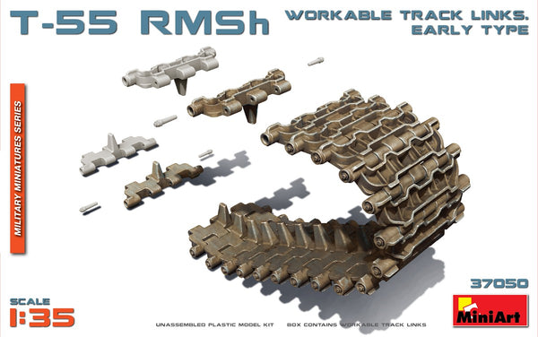 Miniart [37050] 1/35 T-55 RMSh Workable Track Links. Early Type