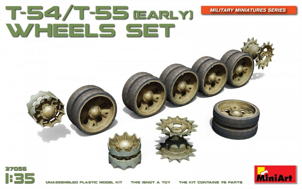 Miniart [37056] 1/35 T-54/T-55 (Early) Wheels Set | 4820183311207