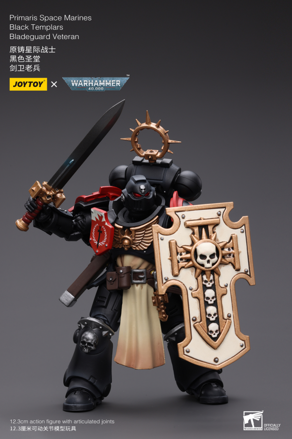 Joy Toy Primaris Space Marines Black Templars Bladeguard Veteran(6973130372801)(6973130372801)