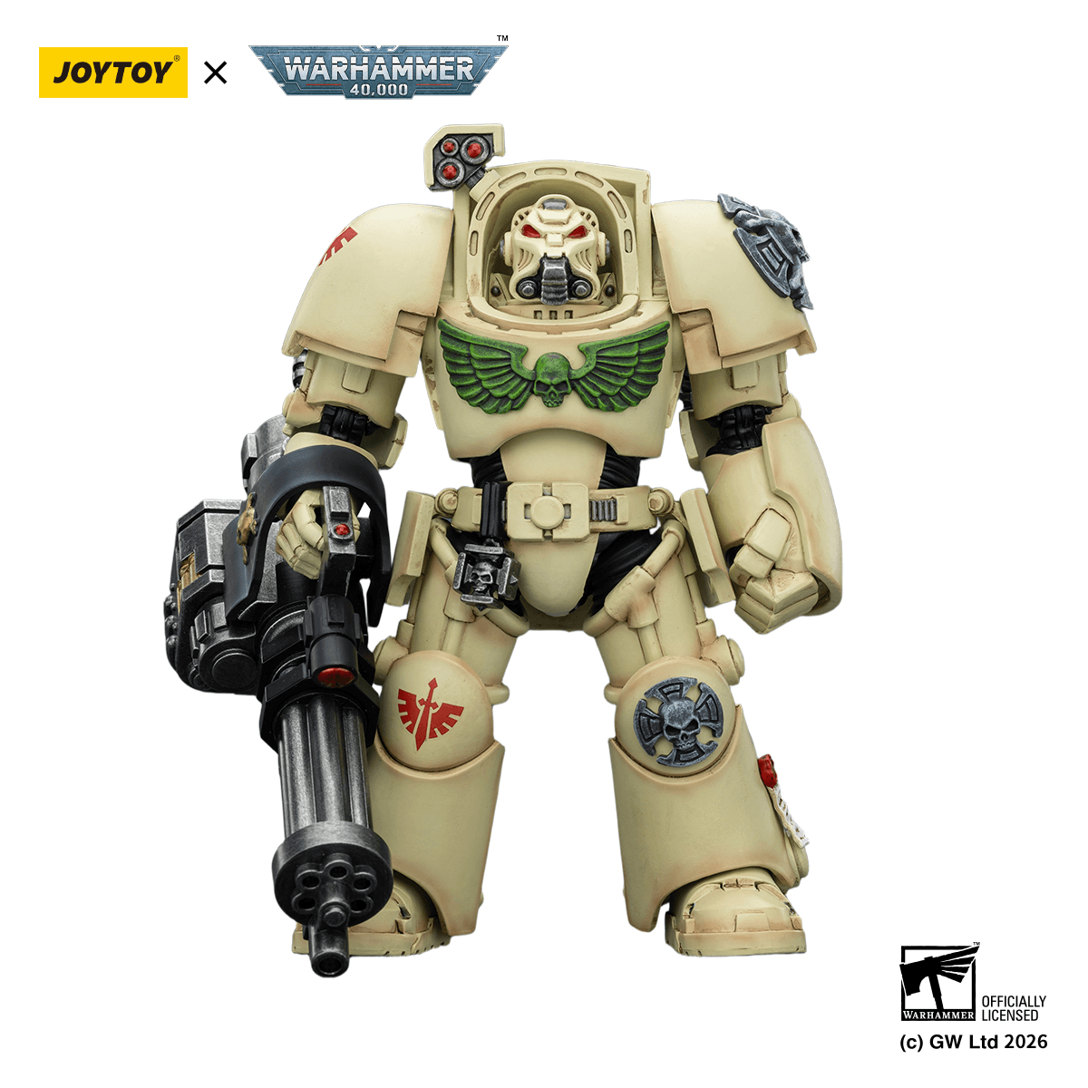 Dark Angels Deathwing Terminator 3 with Power Fist and Assault Cannon | 6927054403141