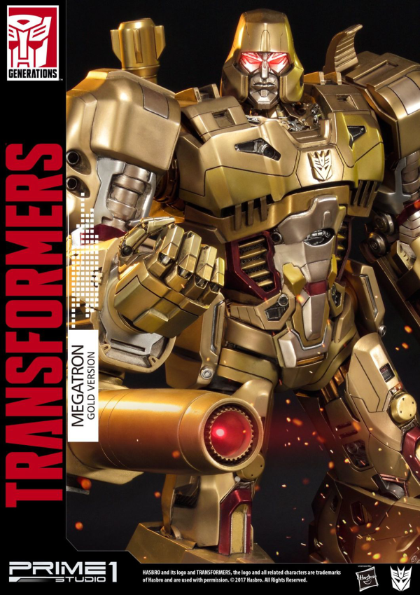 Prime 1 Studio Premium Masterline Transformers: Generation 1 Megatron Gold Version(4582647120250)