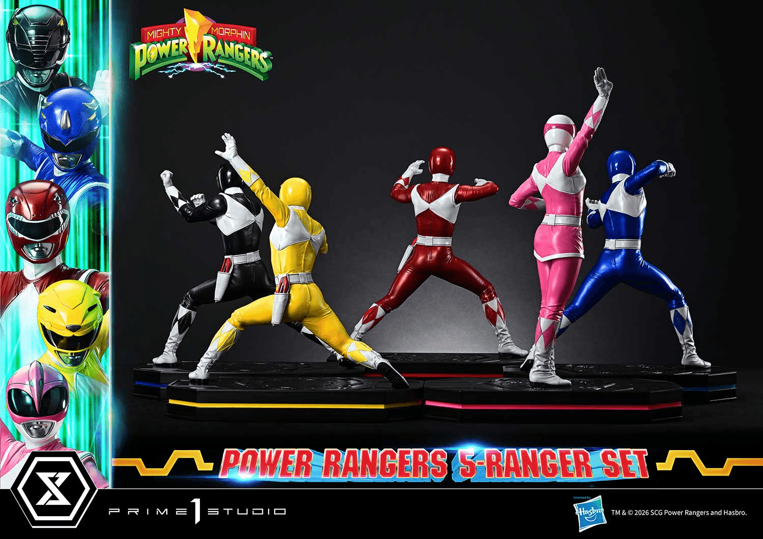 Premium Masterline Mighty Morphin Power Rangers Power Rangers 5-Ranger Set