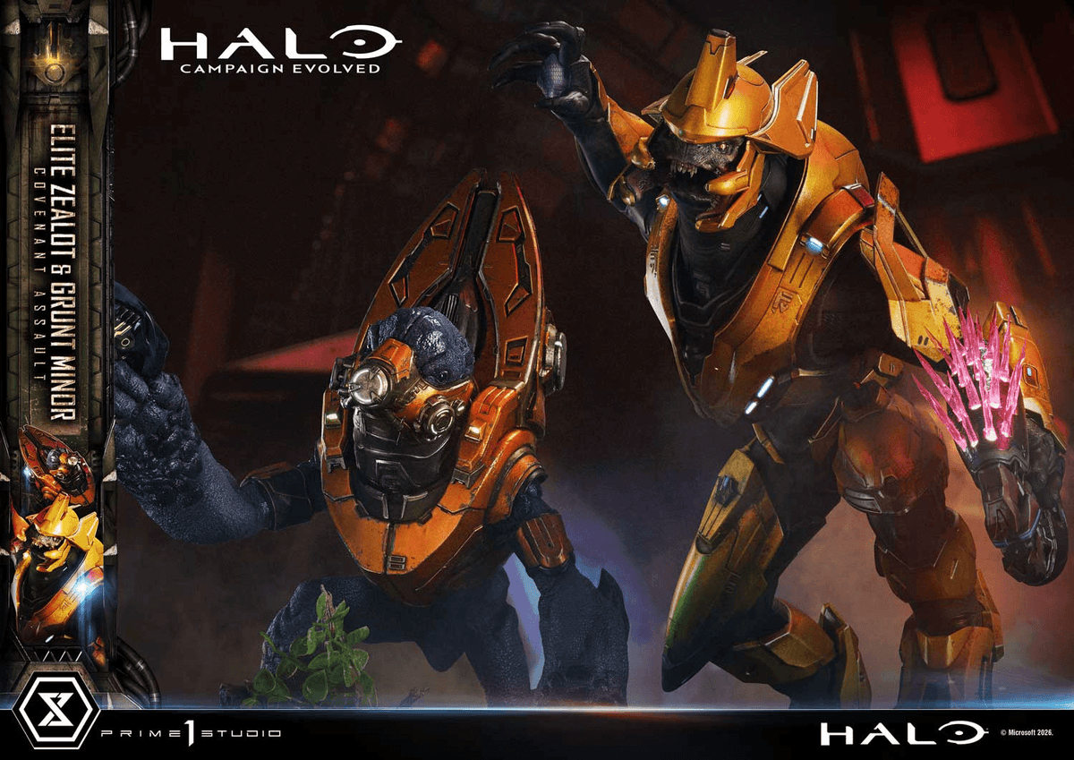 Ultimate Premium Masterline Halo: Campaign Evolved Elite Zealot & Grunt Minor: Covenant Assault