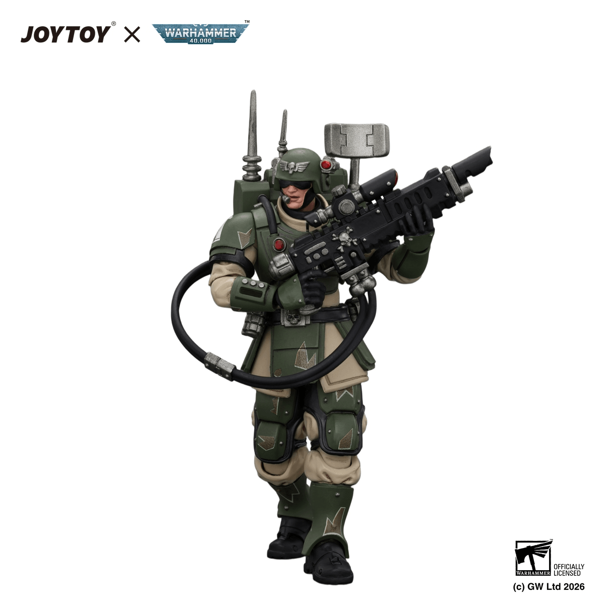 Astra Militarum Kasrkin 3 with Hot-shot Lasgun and Vox-caster