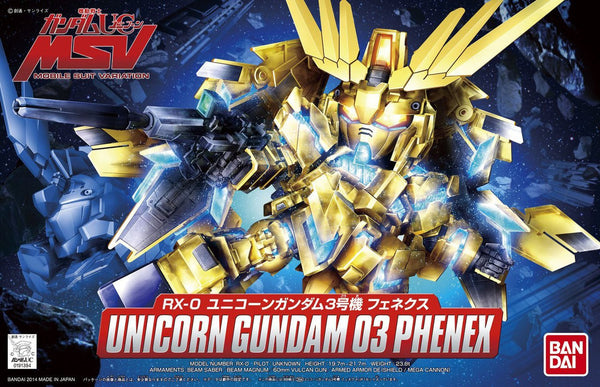 BANDAI Hobby BB394 Unicorn Gundam 03 Phenex