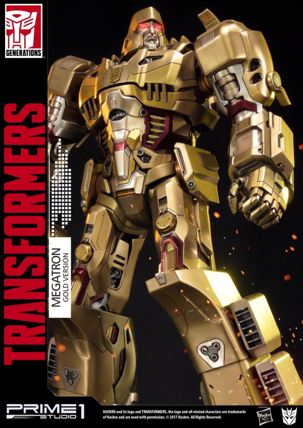 Prime 1 Studio Premium Masterline Transformers: Generation 1 Megatron Gold Version(4582647120250)