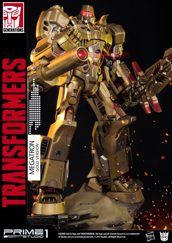 Prime 1 Studio Premium Masterline Transformers: Generation 1 Megatron Gold Version(4582647120250)