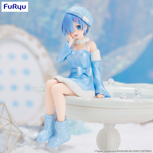 FURYU Corporation Re:ZERO -Starting Life in Another World-　Noodle Stopper Figure -Rem Snow Princess Pearl Color ver.-