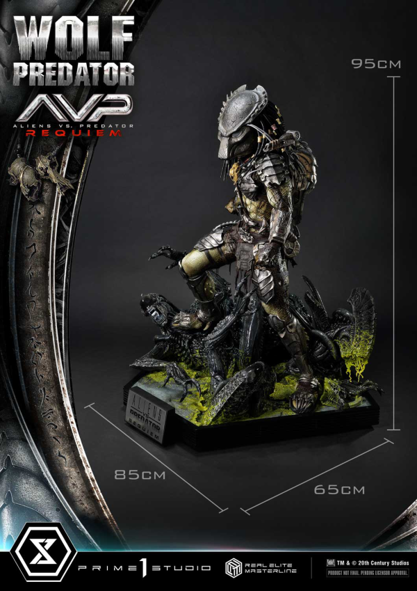 Prime 1 Studio Real Elite Masterline Aliens vs. Predator: Requiem Wolf Predator DX Bonus Version | 4582647121646