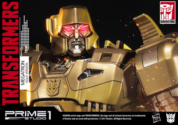 Prime 1 Studio Premium Masterline Transformers: Generation 1 Megatron Gold Version(4582647120250)