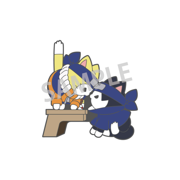 MegaHouse MEGA CAT PROJECT NARUTO Nyaruto Pins collection Naruto Uzumaki＆Sasuke Uchiha | 4535123841330