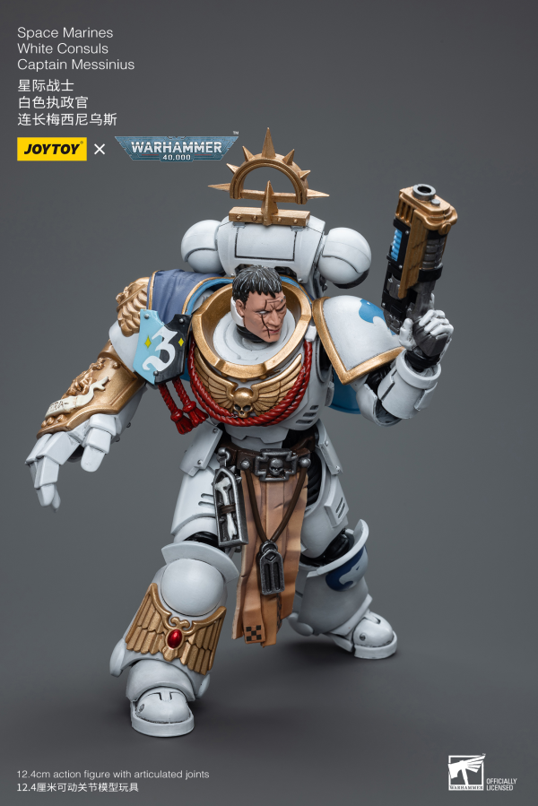 Joy Toy Space Marines White Consuls Captain Messinius(6973130376861)(6973130376861)