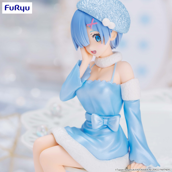 FURYU Corporation Re:ZERO -Starting Life in Another World-　Noodle Stopper Figure -Rem Snow Princess Pearl Color ver.-