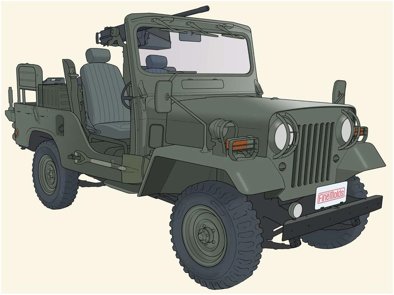 FineMolds 1/35 Historic Costume Girl Type 73 Light Truck with Figure 'Himeko' | 4536318880035