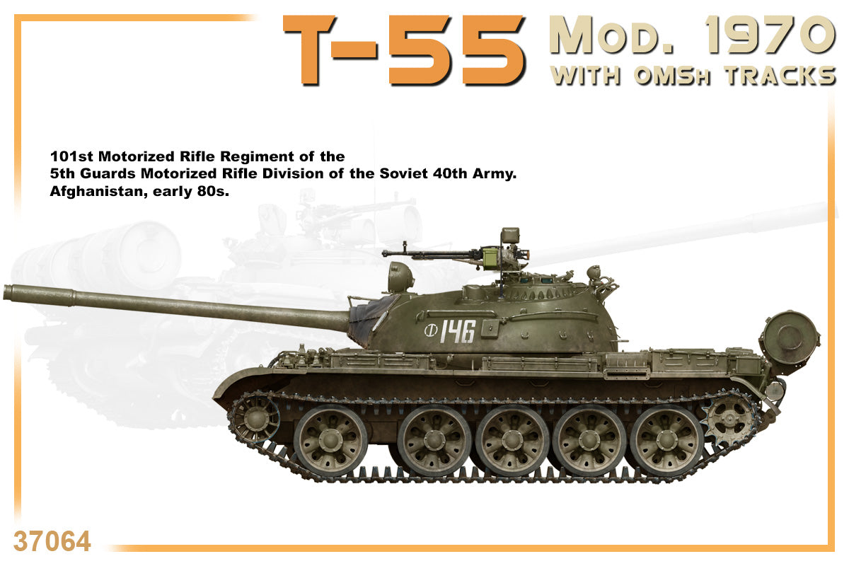 MiniArt 1/35 T-55 Mod. 1970 w/OMSh Tracks | 4820183312891