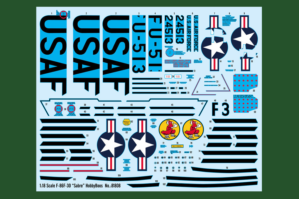 Hobby Boss 1/18 F-86F-30 'Sabre' | 6939319218087
