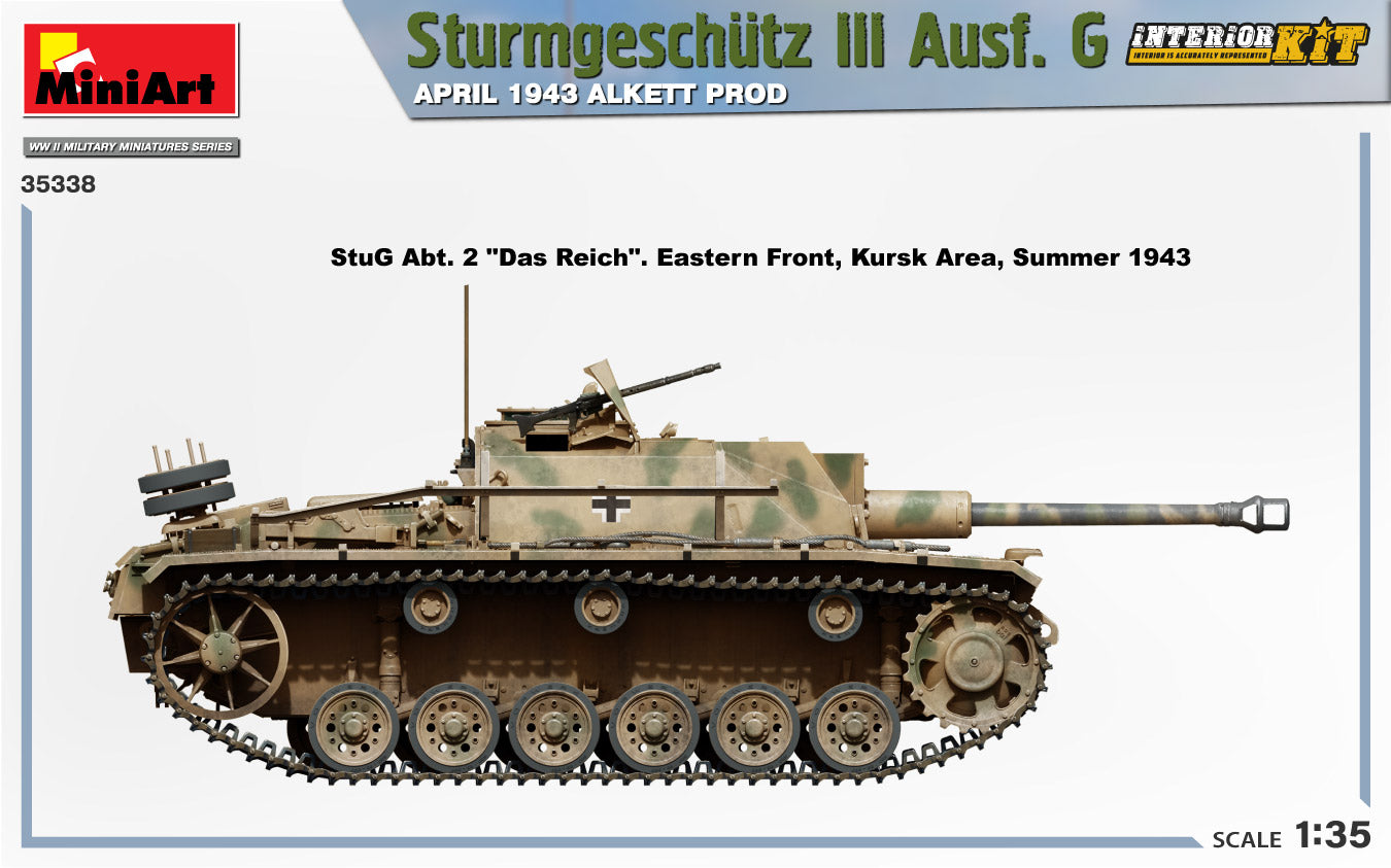 Miniart 1/35 Sturmgeschutz III Ausf. G April 1943 Alkett Prod. Interior Kit | 5905090346111