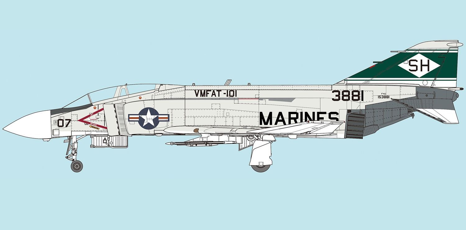 FineMolds 1/72 US Marine Jet Fighter F-4J "Marines" (First Limited Edition) | 4536318728436