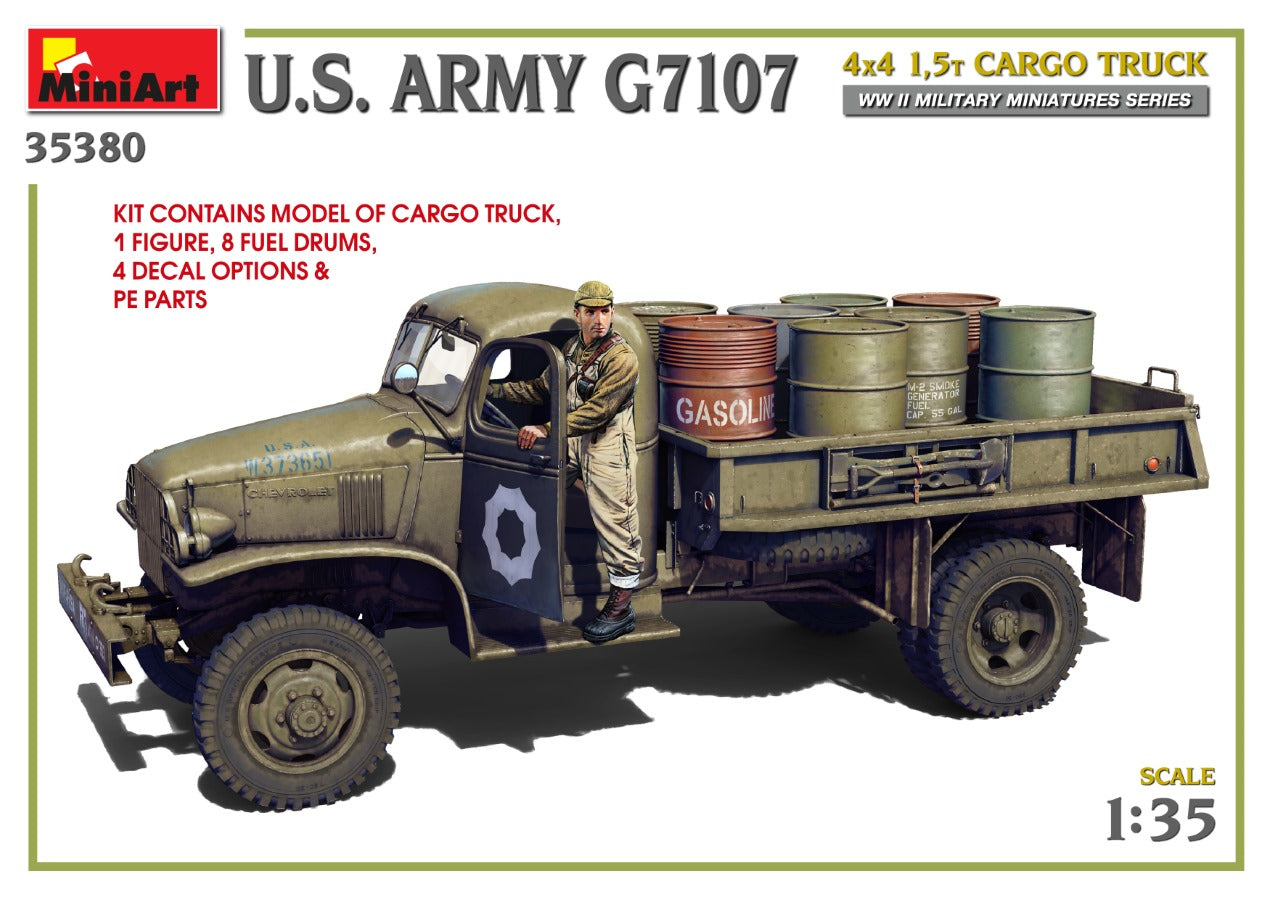 MiniArt 1/35 U.S. Army G7107 4X4 1,5t Cargo Truck | 4820183314260