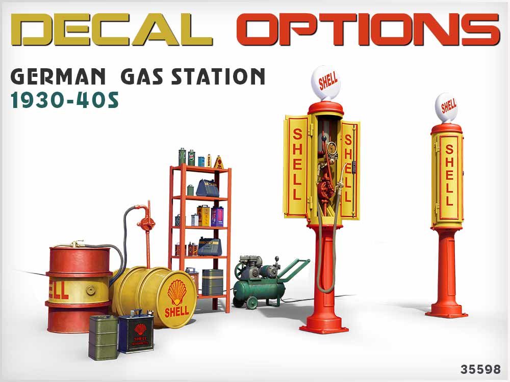 MiniArt 1/35 German Gas Station 1930-40s | 4820183312471