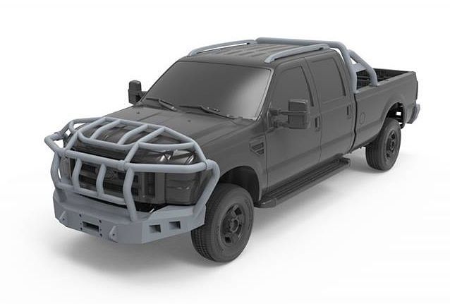 Meng 1/24 Ford F-350 Exterior Accessories Kit (Resin)