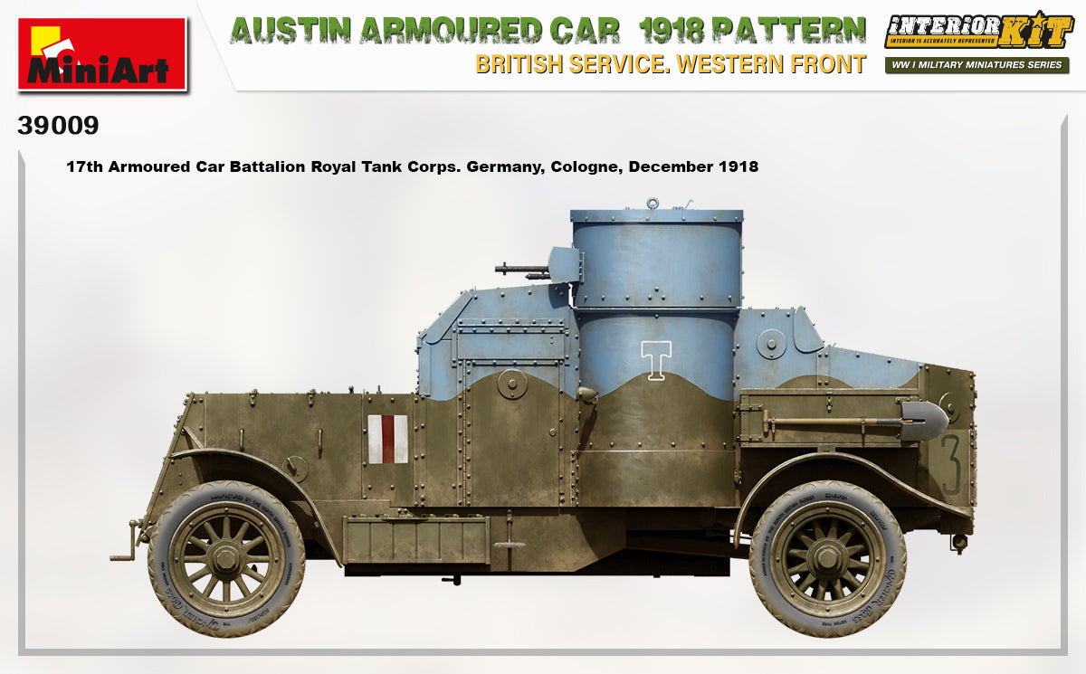 MiniArt 1/35 Austin Armoured Car 1918 Pattern. British Service. Western Front . Interior Kit | 4820183313591