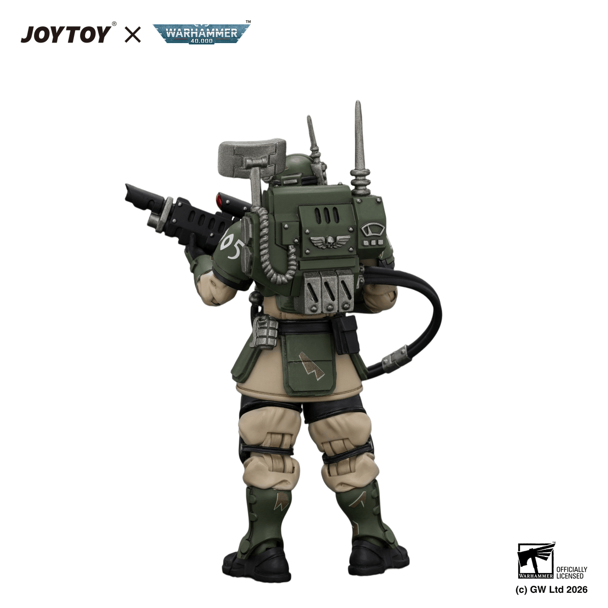 Astra Militarum Kasrkin 3 with Hot-shot Lasgun and Vox-caster