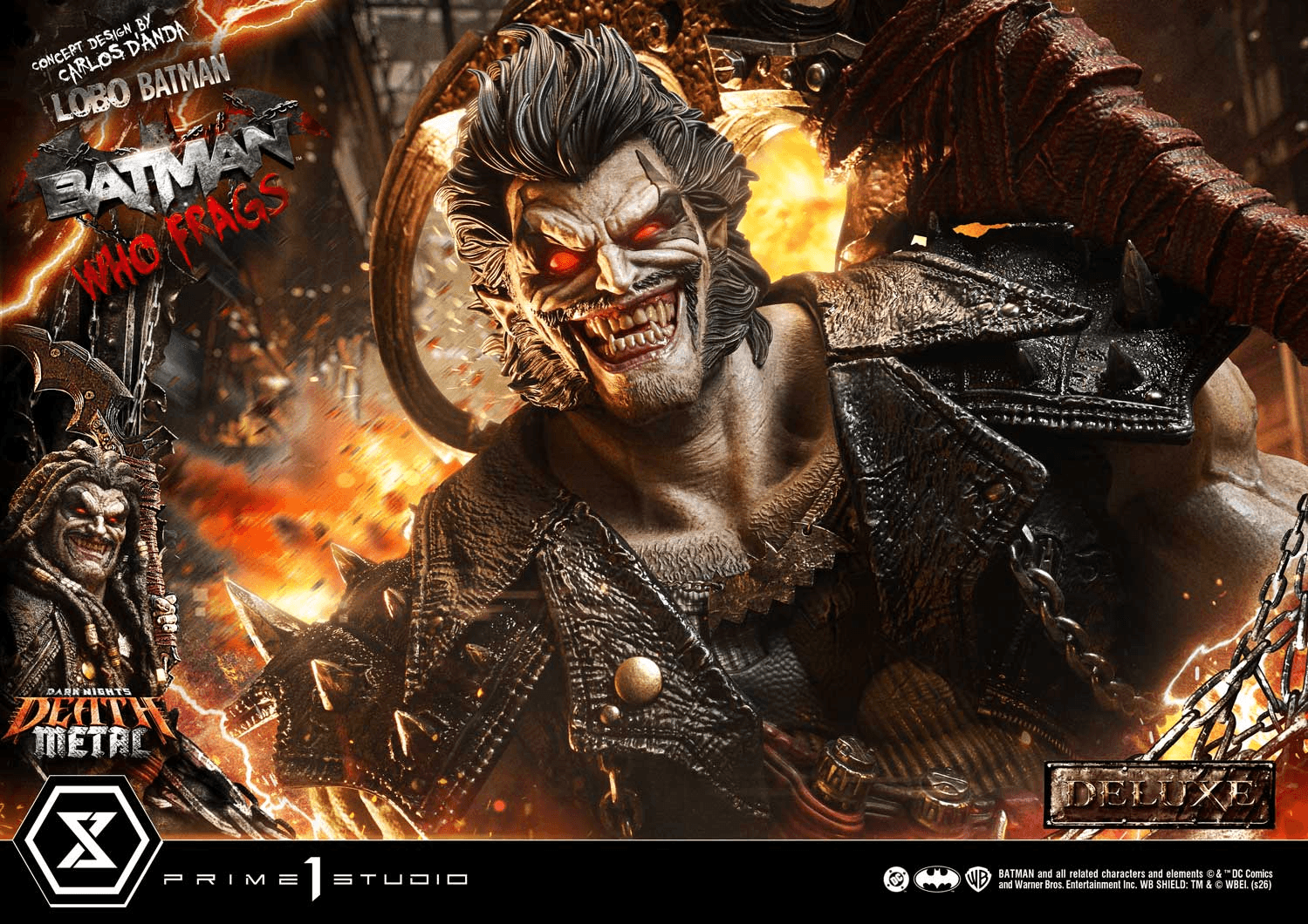 Museum Masterline Dark Nights: Death Metal (Comics) Lobo Batman: Batman Who Frags (Concept design by Carlos D'Anda) Deluxe Version