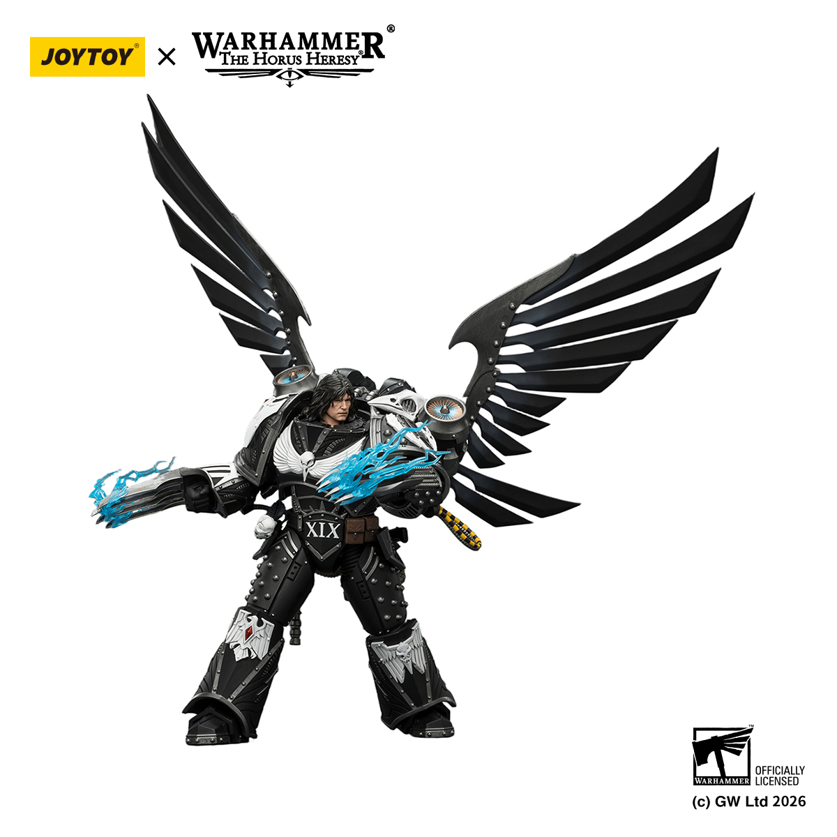 Raven Guard Corvus Corax, Primarch of the XIX Legion with artificer-crafted lightning talons, archaeotech pistols, and whip | 6927054404179
