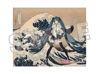Hatsune Miku x Katsushika Hokusai iXima Canvas Art The Great Wave off Kanagawa | 4580781044890