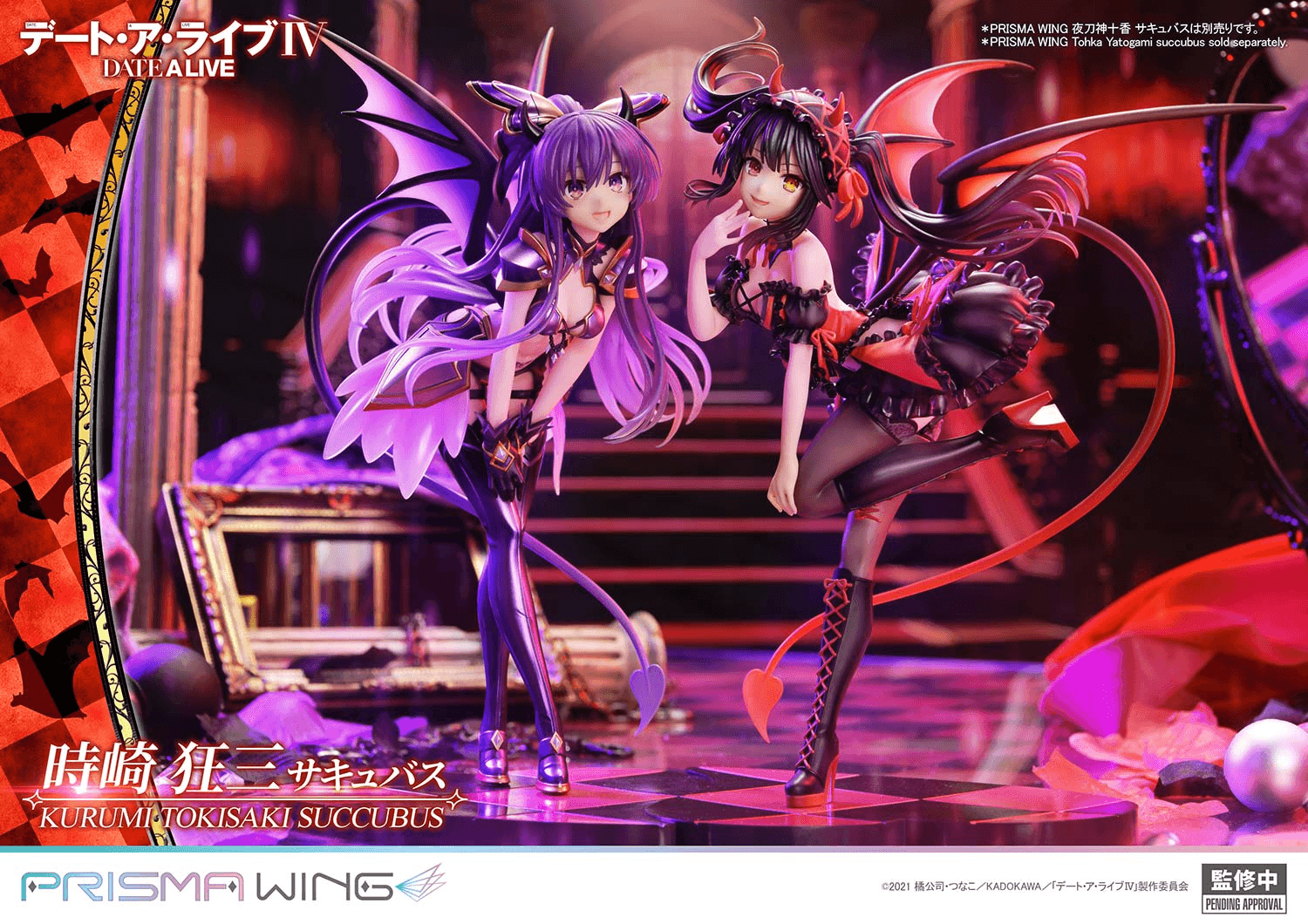 PRISMA WING DATE A LIVE Kurumi Tokisaki succubus 1/7 Scale Pre-Painted Figure | 4582647123572
