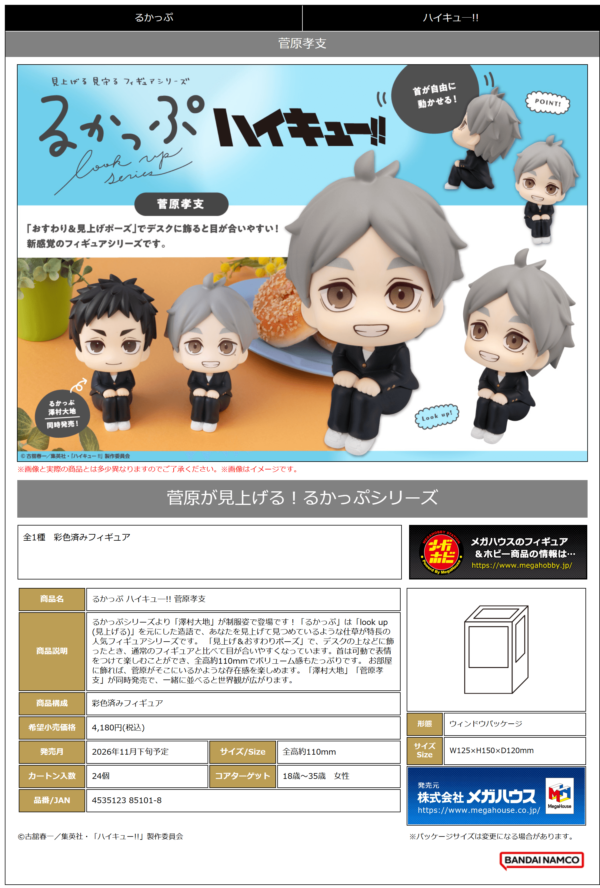 Lookup Haikyu!! Koushi Sugawara | 4535123851018
