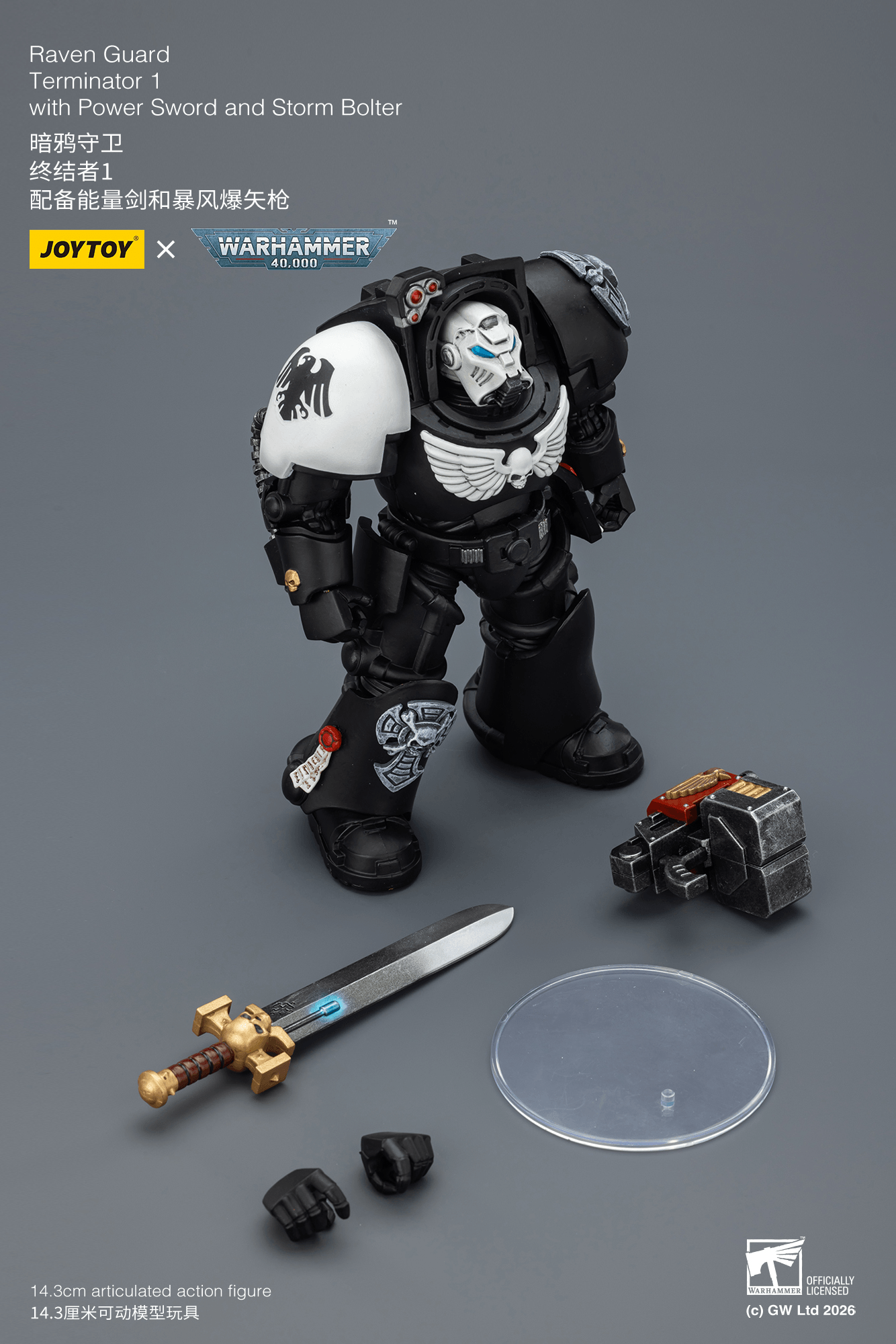 Raven Guard Terminator 1 with Power Sword and Storm Bolter | 6927054403240