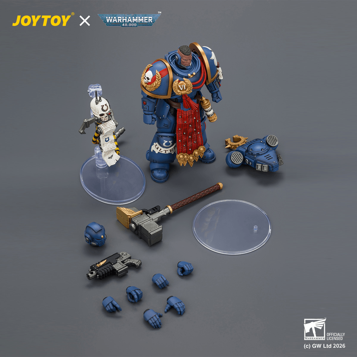 Ultramarines Ferren Areios with Thunder Hammer and Bolt Pistol