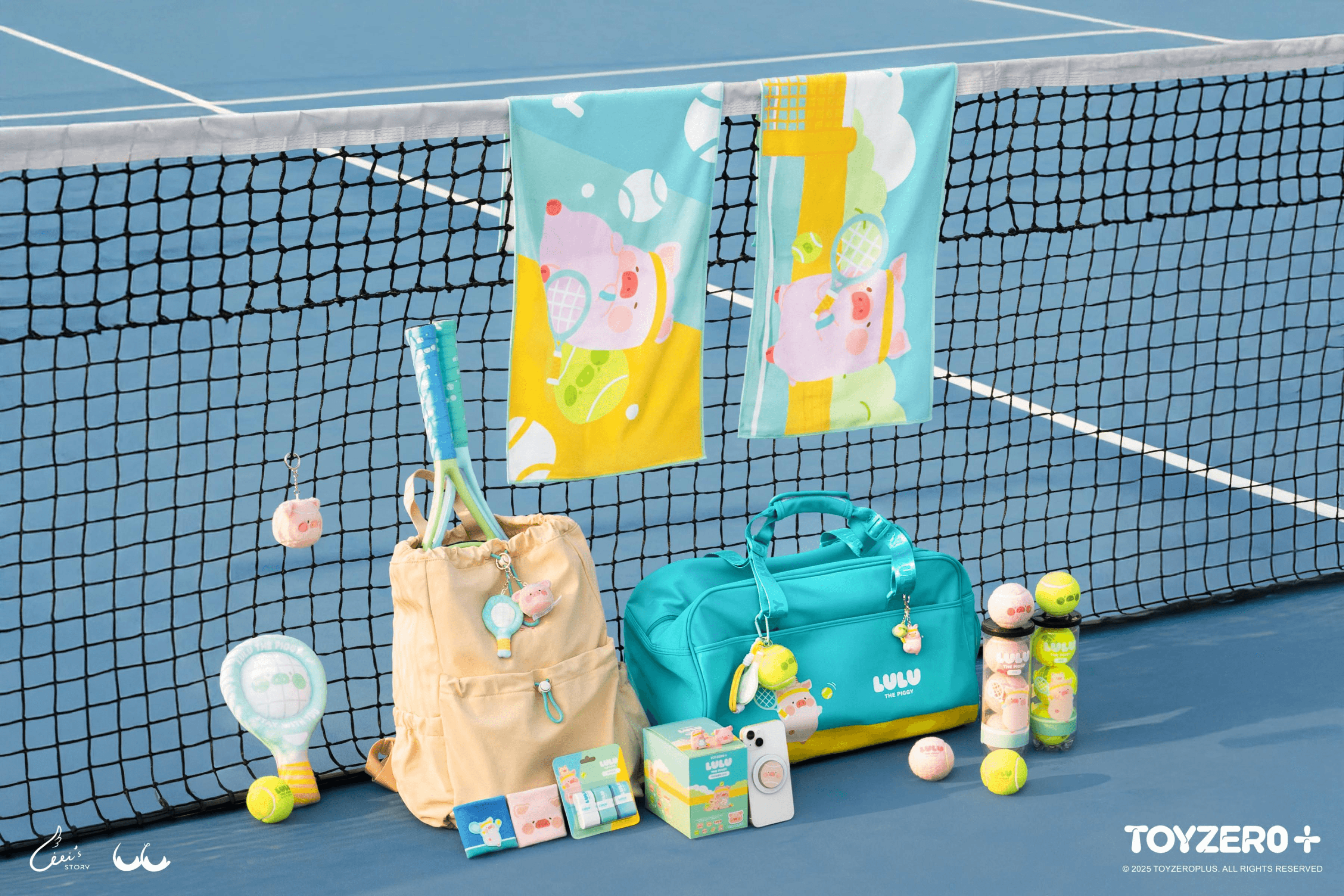 LuLu the Piggy Tennis Series - Sports Fitness Bag | 6972607333802