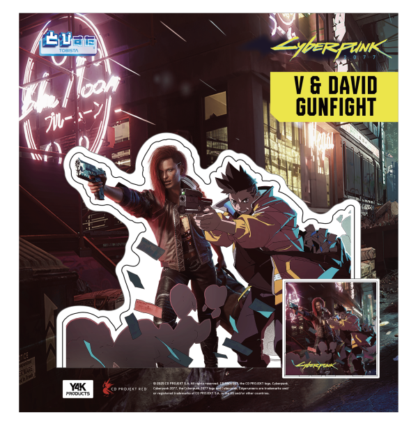 Union Creative Tobisuta Cyberpunk 2077 & Edgerunners (V & DAVID BIKE CHASE)(4571564400187)(4571564400187)