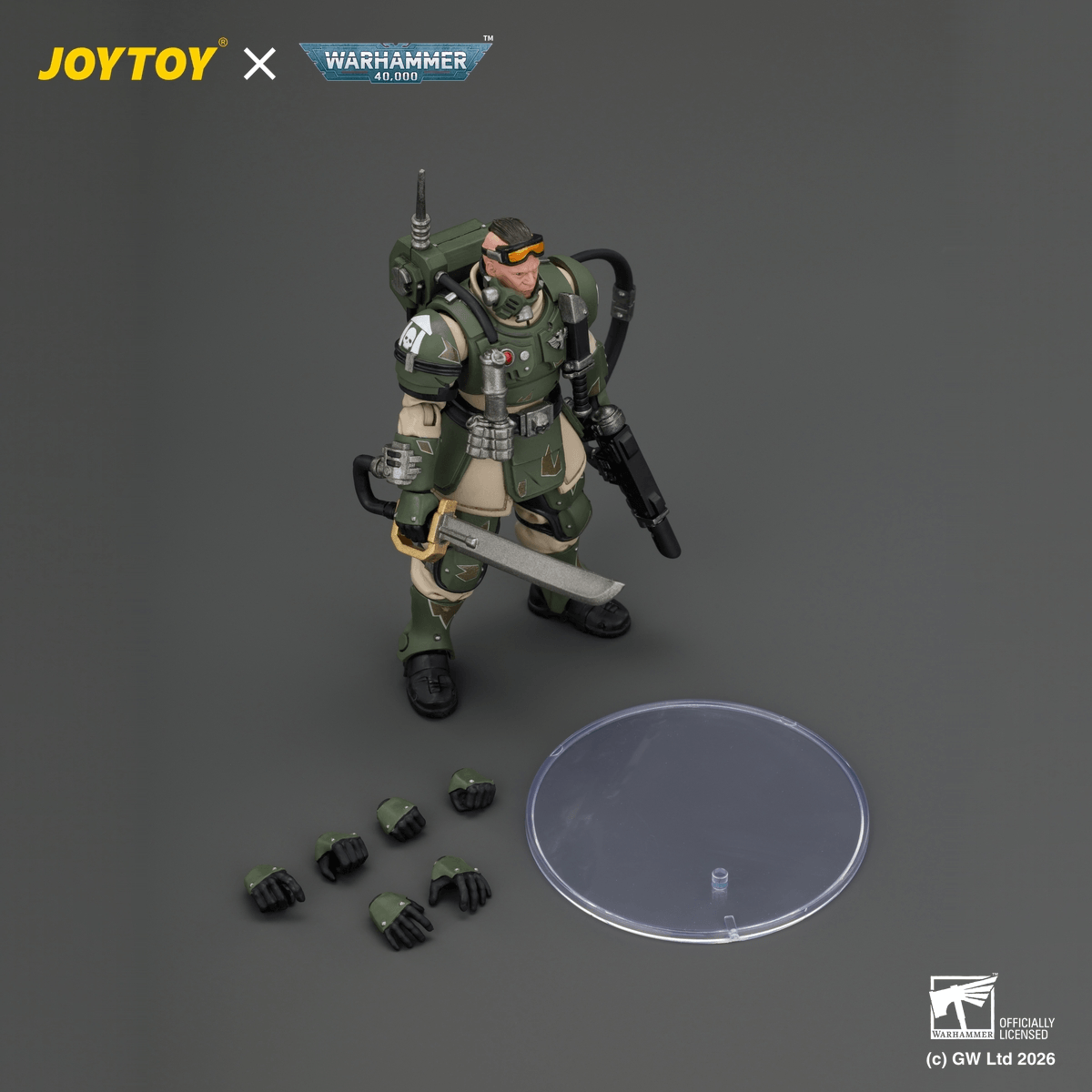 Astra Militarum Kasrkin 7 with Hot-shot Laspistol and Power Sword
