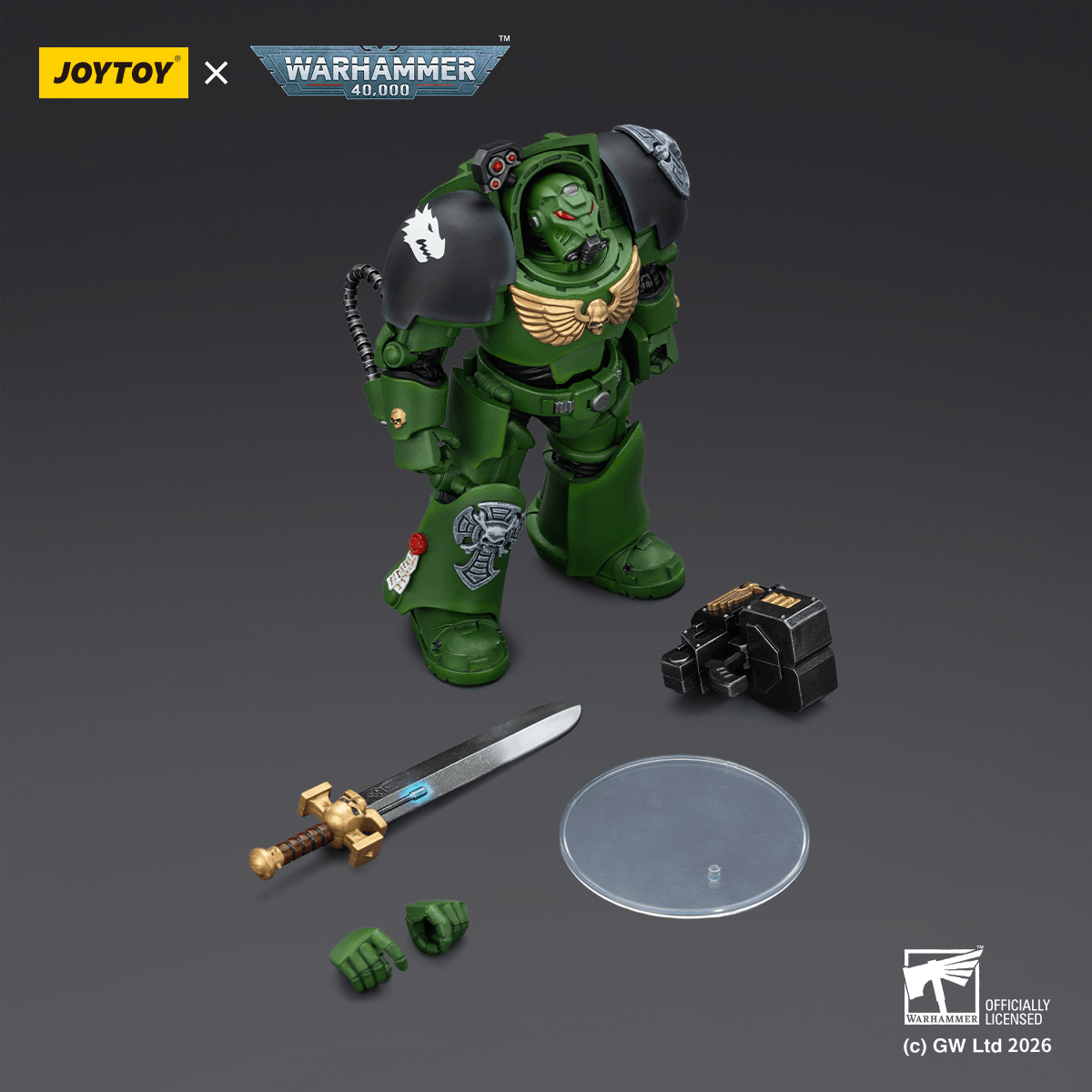 Salamanders Terminator 1 with Power Sword and Storm Bolter | 6927054403219