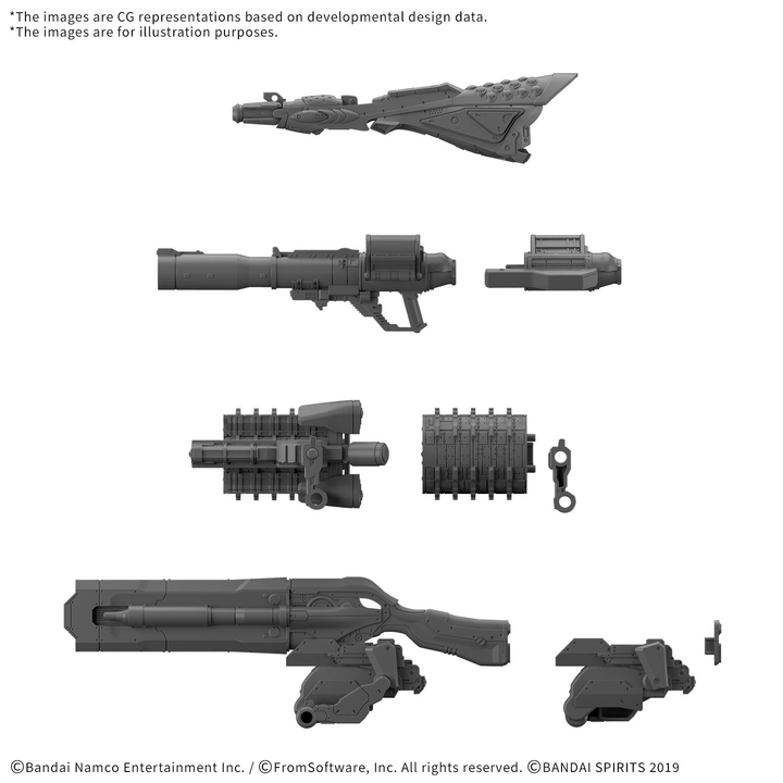 30MM Option Parts Set Armored Core Ⅵ FIRES of RUBICON Weapon Set 09