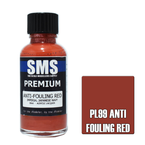 The Scale Modellers Supply (SMS) Premium ANTI FOULING RED 30ml | 707959822560